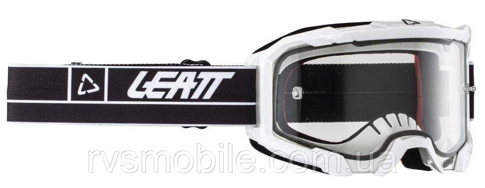 Маска кросова LEATT Velocity 4.5 White Clear 83% One size