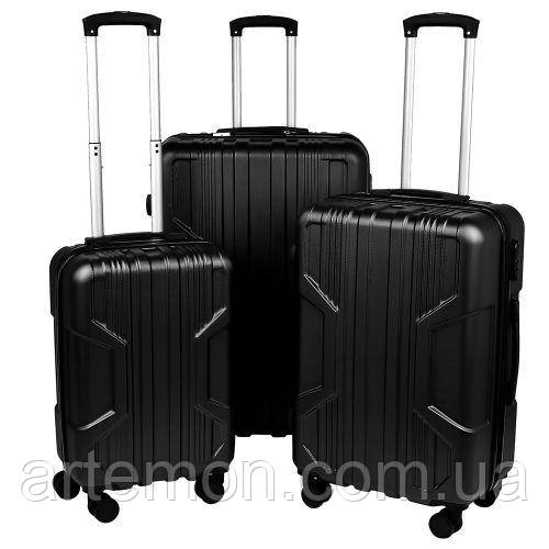 Валіза пластик 20/24/28'' 3шт/наб Stenson R33423-BL [Склад зберігання: Одеса №3]