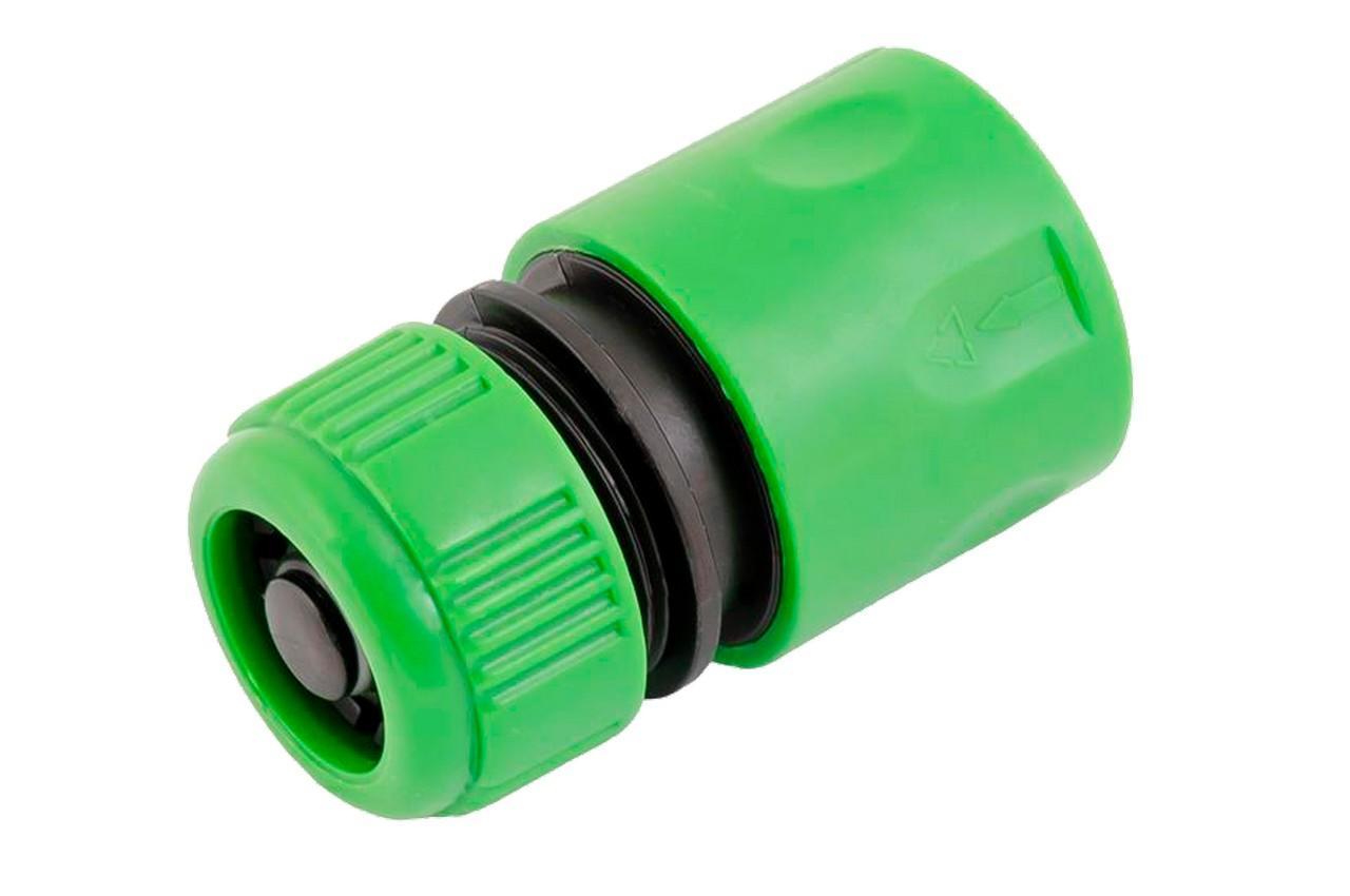 Конектор для шланга Mastertool пластиковий з аквастопом 3/4" x 3/4", Китай (92-9316)