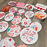 Скринька овальна для подарунка "Happy Valentine's Day" Розмір 20*16*9 см, фото 5