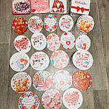 Скринька овальна для подарунка "Happy Valentine's Day" Розмір 20*16*9 см, фото 6