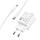 Мережевий зарядний пристрій HOCO C149A Charm PD30W+QC3.0 charger set (C to C)(EU) White, фото 7