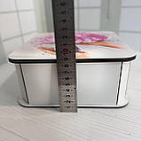 Коробка квадратна для новорічного подарунка "Ялинка" Розмір 20*20*9 см, фото 2