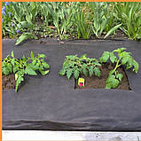 Чорне агроволокно Shadow (Чехія) 90 г/м² 1,07 х 50 м: качественний спанбонд для мульчування газону, грядо, фото 6