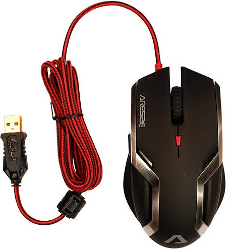 Миша GoldenField V730 Aresze USB black, фото 1