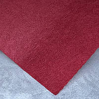 Фетр 1 мм, середня жорсткість, 20*25 см, колір-темно-червоний, арт 012462, поштучно, темно-червоний