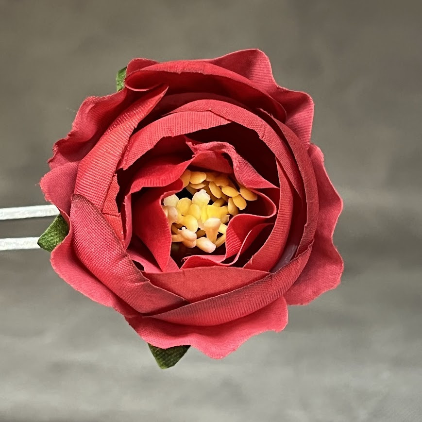 Бутон півонії 4 см, колір -червоний, арт 016309, поштучно, Червоний, фото 1