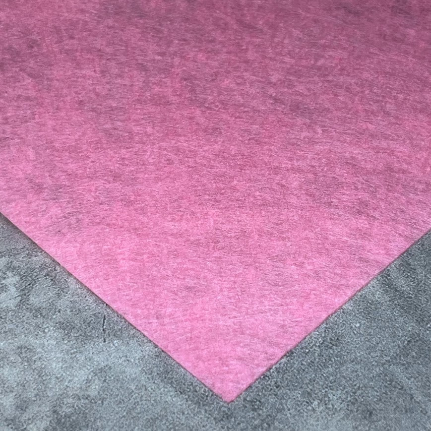 Фетр А4, 1 мм, середня жорсткість, 20*30 см, колір рожевий, шт, Рожевий, фото 1