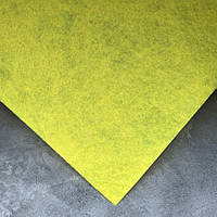 Фетр А4, 1 мм, середня жорсткість, 20*30 см, колір жовтий, шт, Жовтий