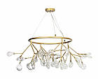 Підвісна яскрава люстра для великої кімнати 918LP263-36 GD+CL, фото 2