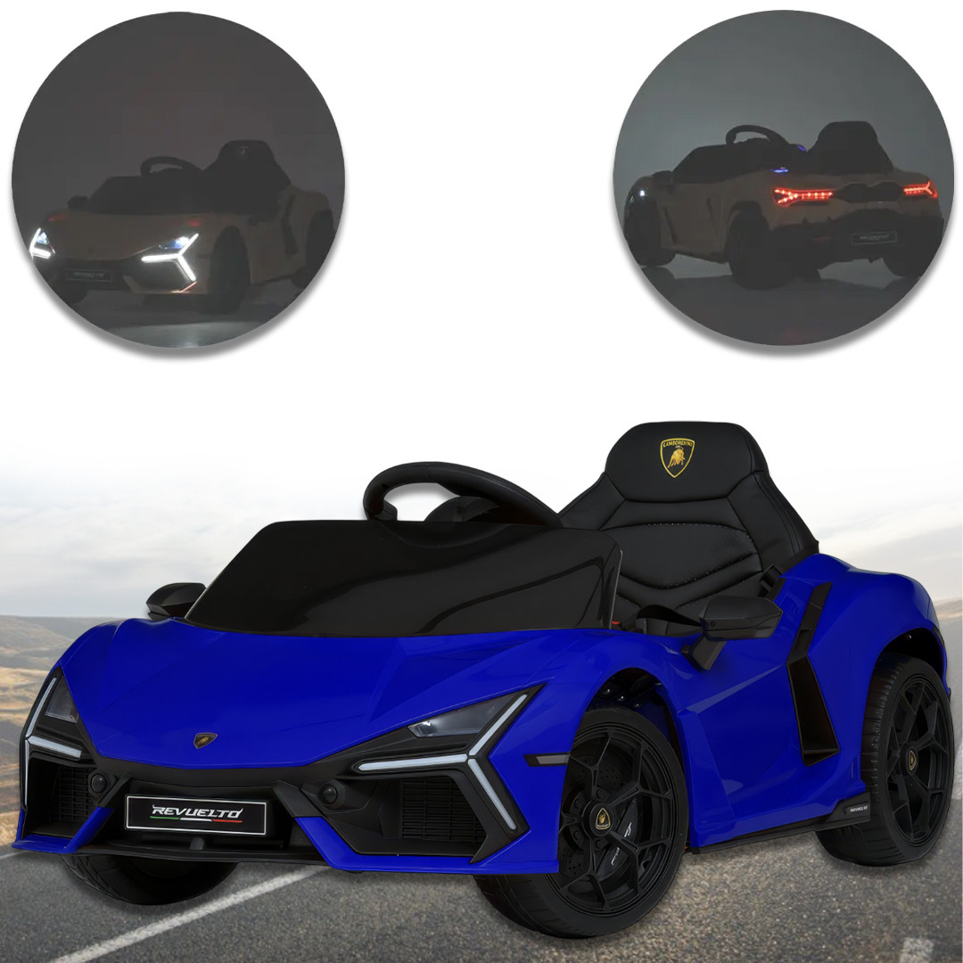 Дитячий одномобільний електромобіль Lamborghini з пультом M 6068EBLR-4 Синій