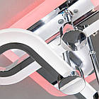 Світлодіодна люстра 65 Вт з підсвічуванням основи та пультом д/к колір каркасу хром D-A9319/3HR LED 3color, фото 4