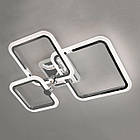 Світлодіодна люстра 65 Вт з підсвічуванням основи та пультом д/к колір каркасу хром D-A9319/3HR LED 3color, фото 5