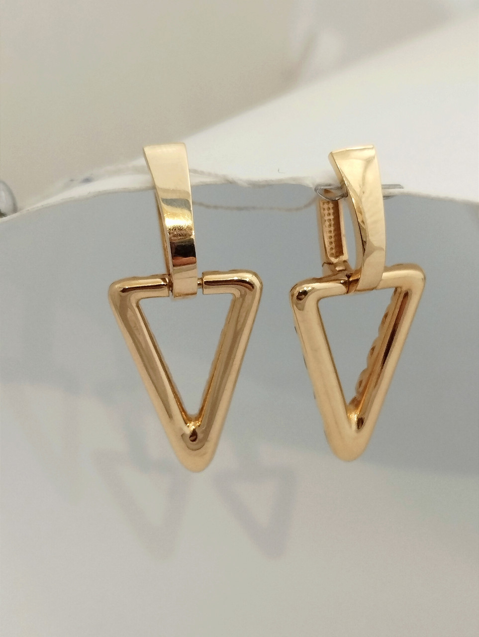 Золоті сережки без вставок