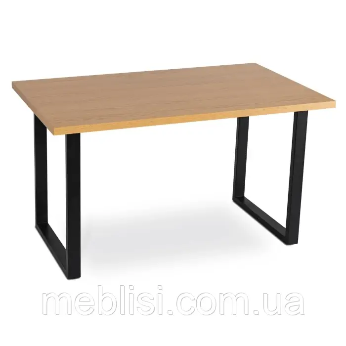 Стіл VETTEL 120х80 см, дуб /чорний (MEBEL ELITE) ME.VETTEL/D/CZ/S