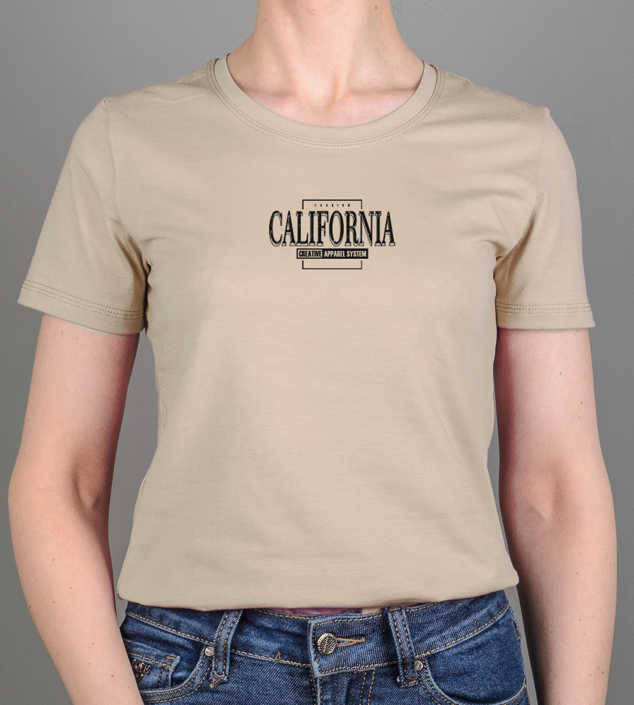 Футболка жіноча California 2406ж (Уп.4шт M-XXL), Таш