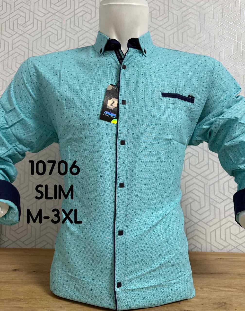 Акційна приталена сорочка з довгим рукавом Zomana з принтом