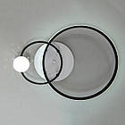 Світлодіодна люстра 35 Вт з пультом д/к та димером колір каркасу білий з чорним D-MX3097-2A WH+BK, фото 4