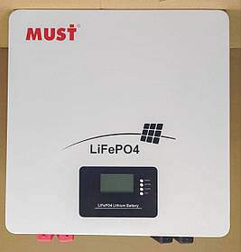 Аккумулятор MUST LiFePO4 LP1600-24100 24V100Ah Lithium Iron Phosphate
