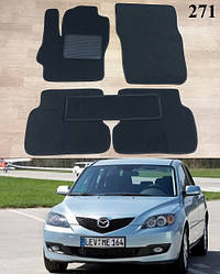 Ворсові килимки на Mazda 3 '03-09 (BK)