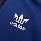 Чоловічий спортивний костюм Adidas Кофта на змійці + Штани + Шкарпетки в подарунок синій з чорним Адідас весняний, фото 5