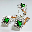 Срібний набір з золотими накладками, фото 3