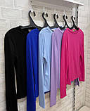 Базова кофта лонгслів Тканина: трикотажний рубчик Розміри: 42-46, 48-52, фото 4