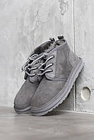 Сірі замшеві жіночі Уггі UGG Neumel Dark Grey