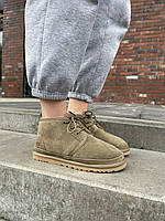Хакі замшеві жіночі Уггі UGG Neumel Khaki