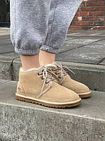 Бежеві замшеві жіночі Уггі Ugg Neumel Sand