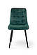 Кухонний обідній стілець м'який Віллі (велюр/зелений), фото 3