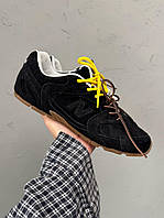 Чорні замшеві чоловічі кросівки New Balance x Miu Miu 530 Black Демісезонні Нью Беланс