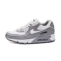 Сірі водонепроникні чоловічі кросівки Nike Air Max 90 Gore-Tex Grey Демісезонні Найк Аір Макс 90 шкіряні