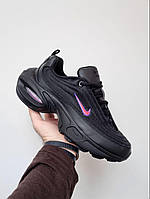 Чорні шкіряні чоловічі кросівки Nike Air Max Portal Демісезонні Найк Аір Макс Портал