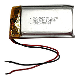 Акумулятор Li-Pol 400mAh 3.7V 602035 літій-полімерна батарея АКБ із захистом PCM, фото 2