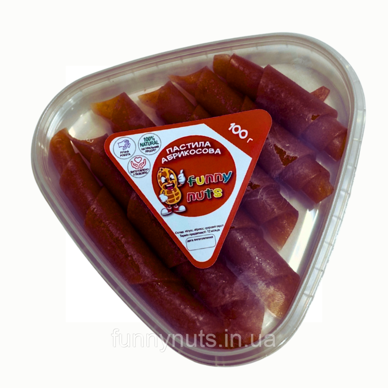 Пастила Funny Nuts абрикосова 100г.