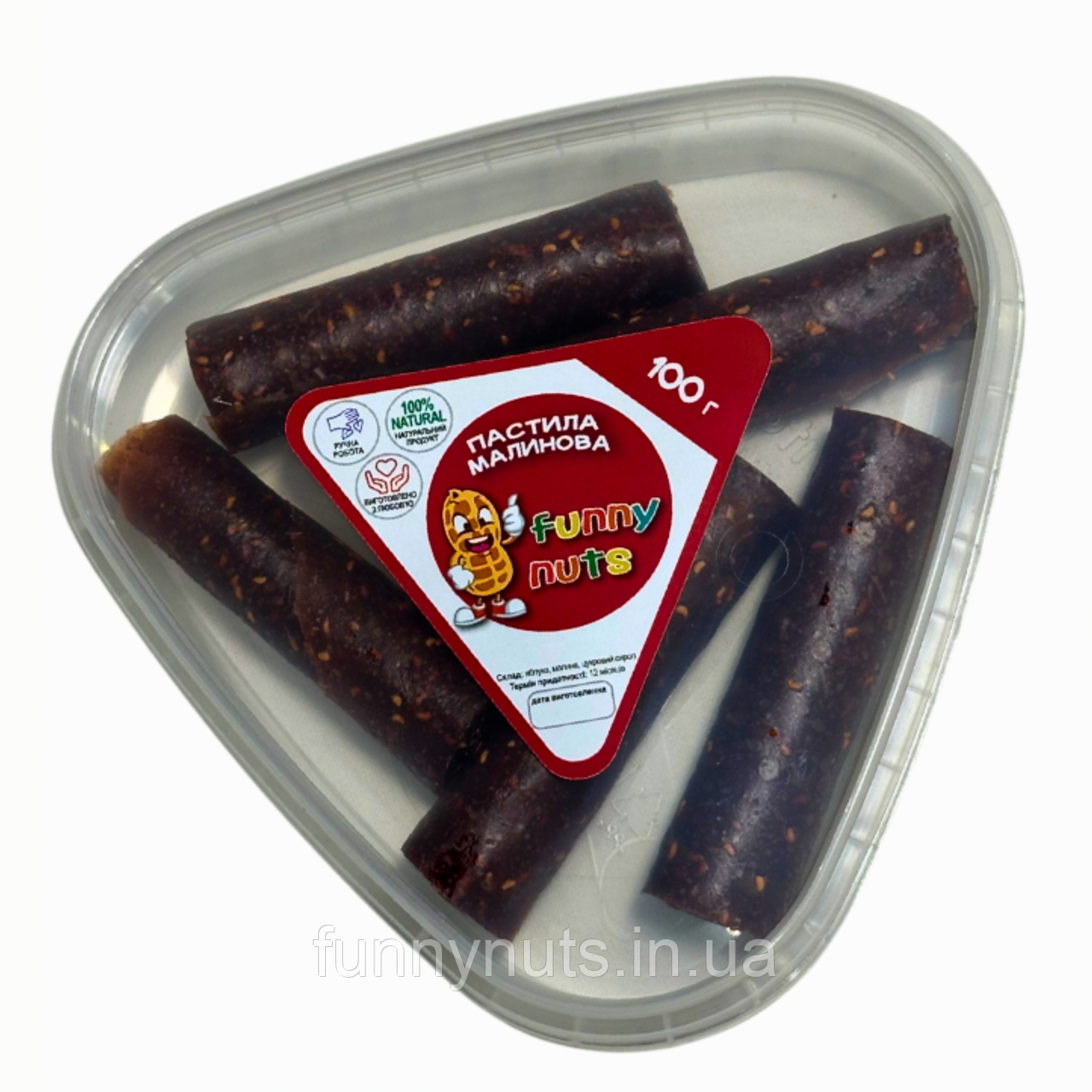 Пастила Funny Nuts малинова 100г.