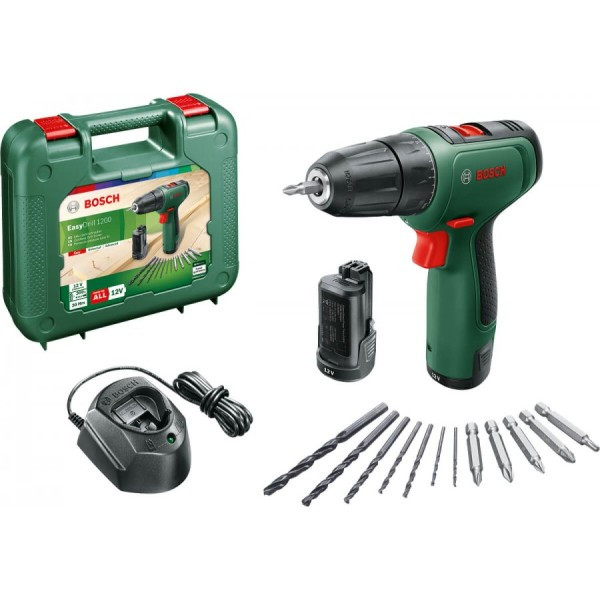 Дриль-шуруповерт акумуляторний Bosch EasyDrill 1200 (2х12 В, 1.5 А * год) (06039D3007), фото 1