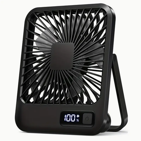 Вентилятор портативний акумуляторний Q3BLASC 1800мАч USB чорний