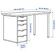Письмовий стіл ANFALLARE/ALEX   IKEA 894.177.45, фото 7
