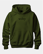 Крутий худі з принтом "Wifey", фото 4