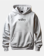 Крутий худі з принтом "Wifey", фото 3