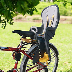 Дитяче велосипедне крісло TILLY Safe Road T-832, з м'якими накладками на плечі, з ручкою, 12-22 кг