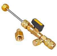 Вентиль Whicepart для заміни золотників під тиском1/4"SAE (R-134,R-22,R-404a) и 5/16"SAE (R-410a&R-32)