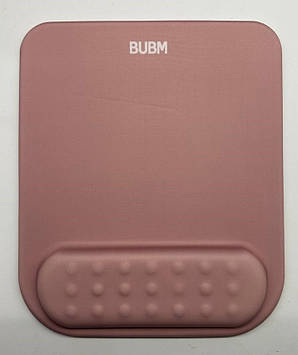 Килимок для миші BUBM із подушкою під зап'ястя персиковий