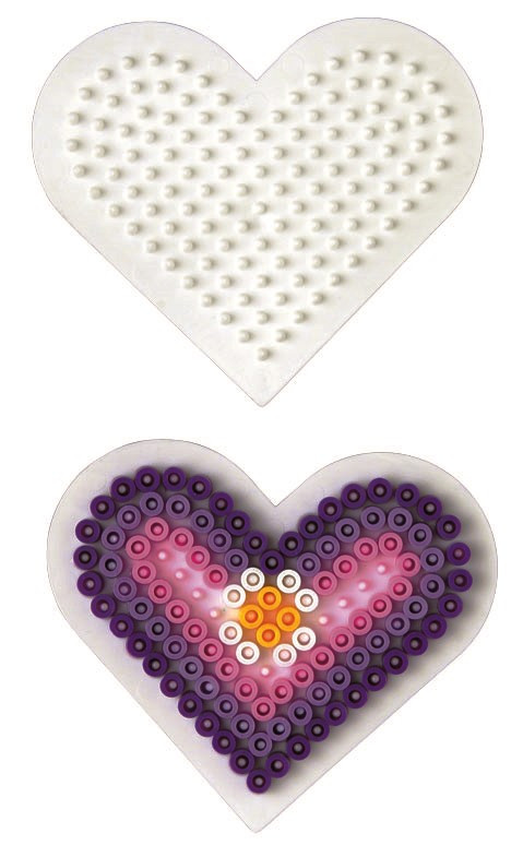 Поле для термомозаїки ( форма ) Маленьке серце Міді від 5-ти років Hama 236