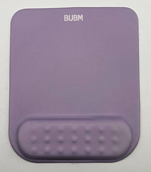 Килимок для миші BUBM із подушкою під зап'ястя сереневий