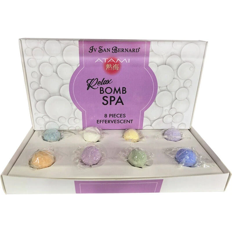 Розслаблюючі шипучі кульки для ванни для собак та котів Iv San Bernard Atami Relax Bomb Spa Mix 8 шт/уп, фото 1