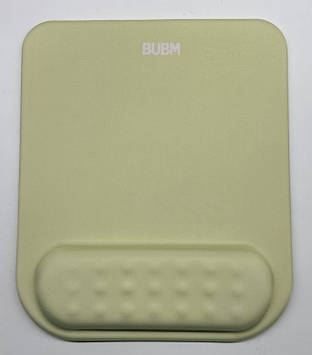 Килимок для миші BUBM із подушкою під зап'ястя оливковий