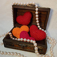 Сердечко в'язане (ручна робота)